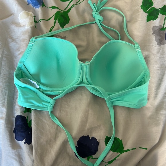 Shade & Shore Teal Bikini Top, 34D - Picture 3 of 3